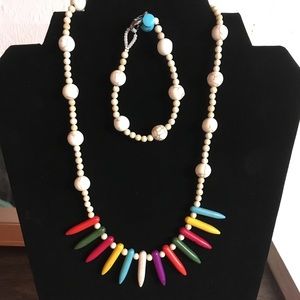 Necklace with bracelet